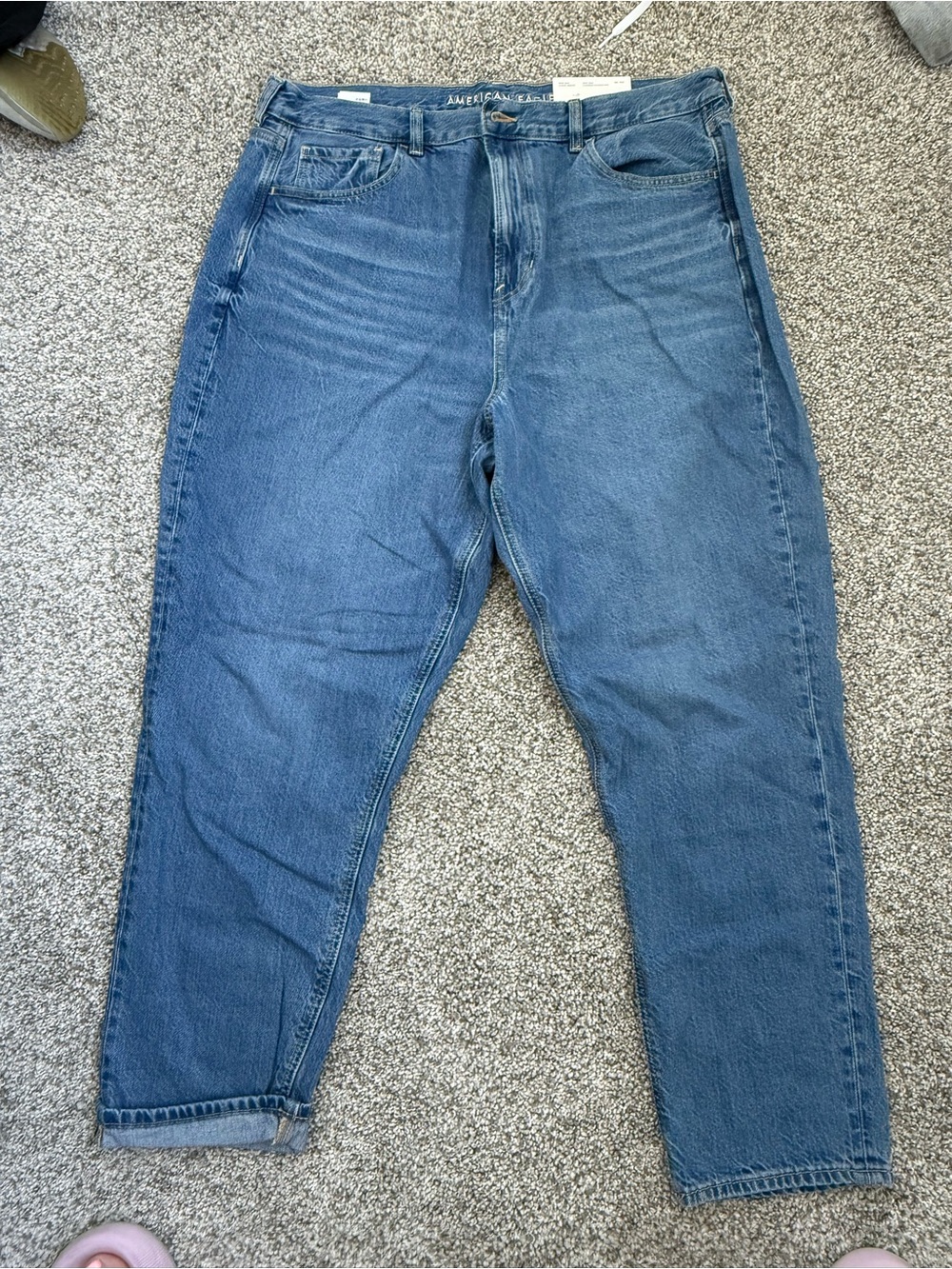 American Eagle Outfitters Medium Blue Relaxed Jeans
